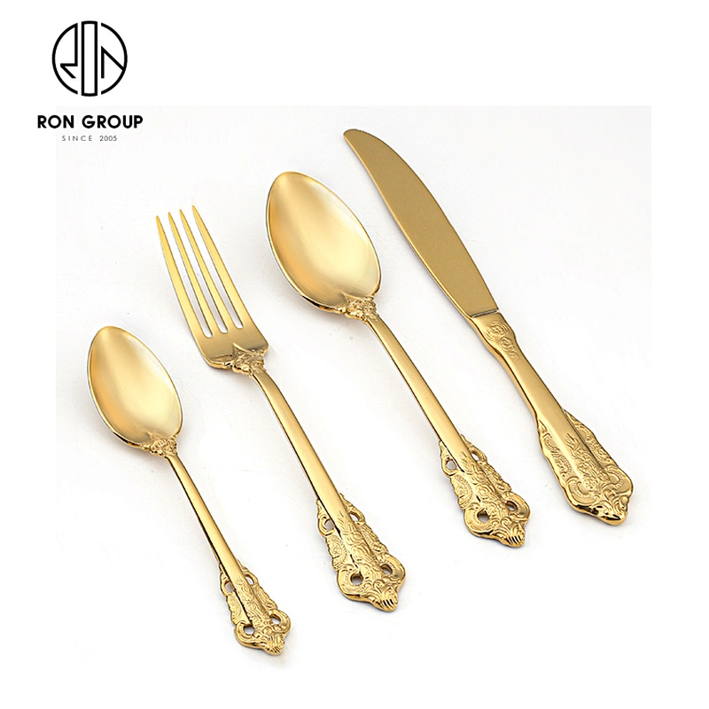 New Design Wedding Reusable Restaurant Flatware Eco Friendly Cutlery Set