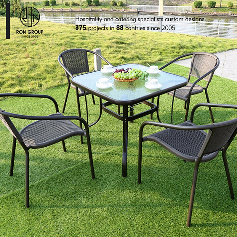 Hot Sale Simple Restaurants Outdoor Table And Chair
