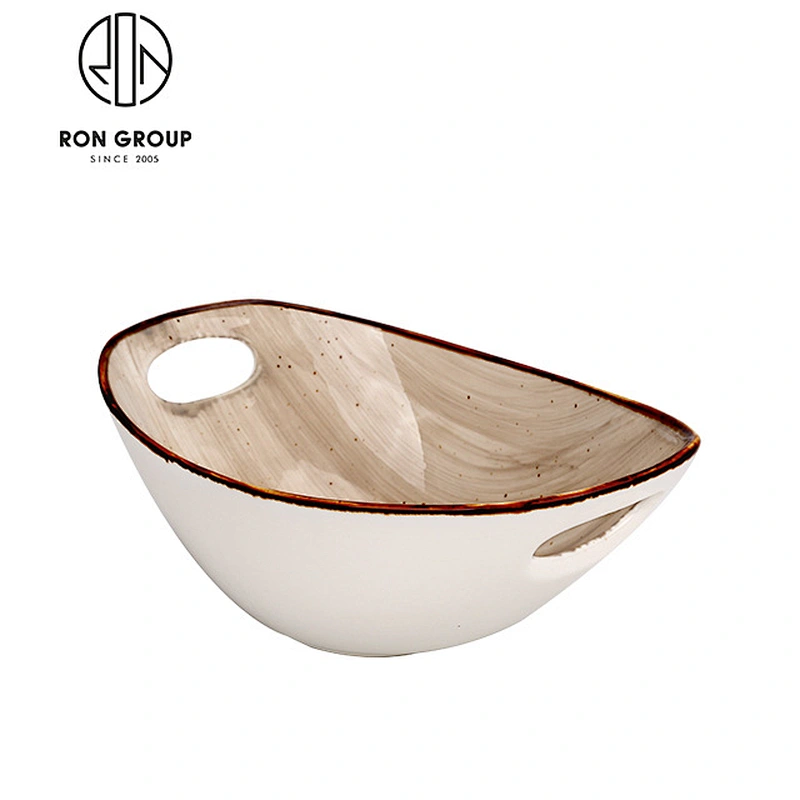Wholesale Ceramic Cereal Bowl With Double Handle