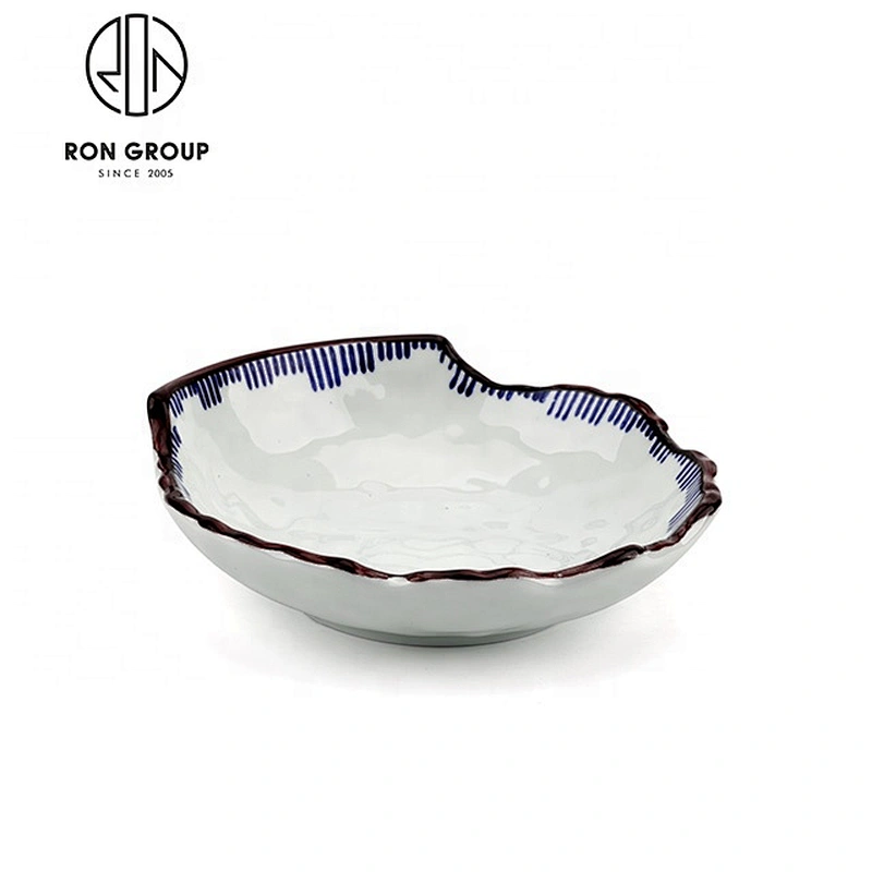 Custom Blue And White Porcelain Restaurant Ceramic Soup Bowl
