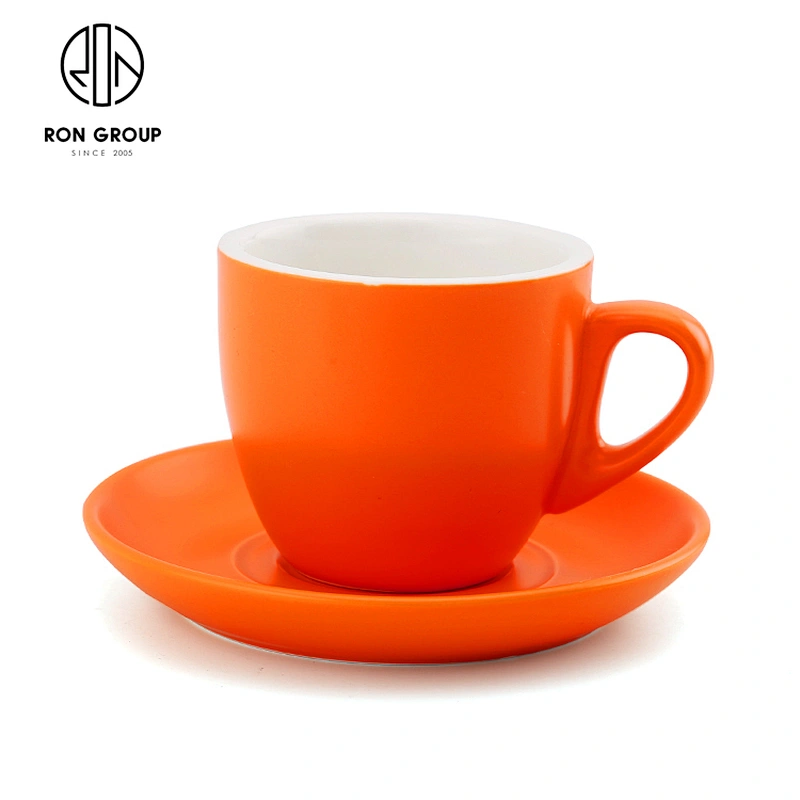 Wholesale Custom 220ml Coffee Cup Ceramic With Saucer