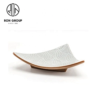 Individually Designed 7 Inch Restaurant Salad Triangle Deep Plate
