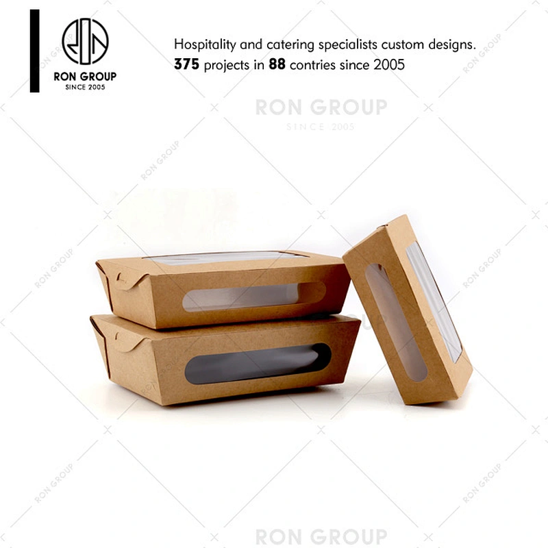 Disposable Take Away Paper Packaging Food Boxes For Restaurant