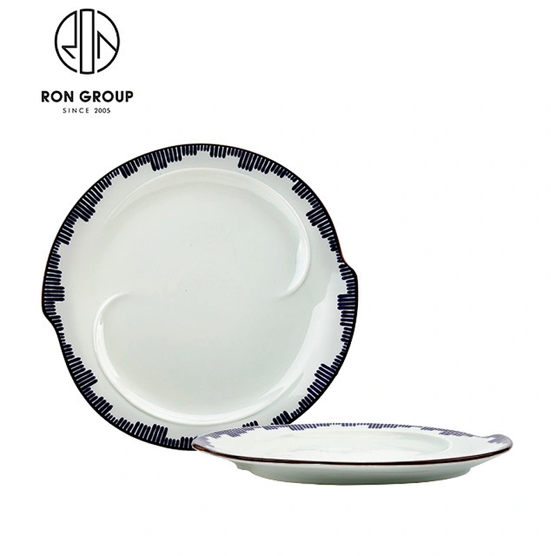 Wholesale Restaurant 6 Inch Round Ceramic Flat Dinner Plate