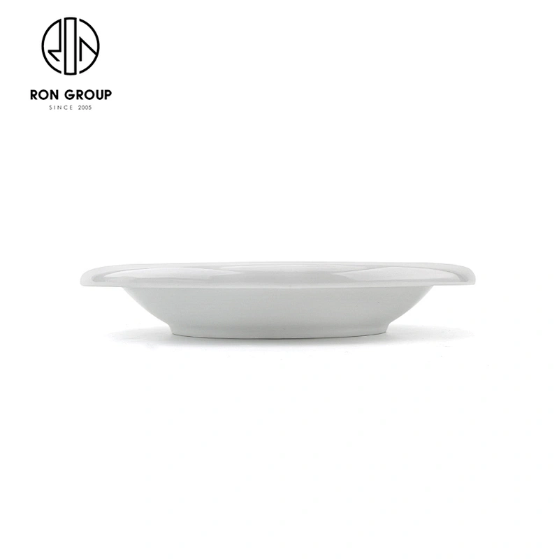 Wholesale 10 Inch Porcelain Dinnerware White Round Porcelain Plate For Hotel