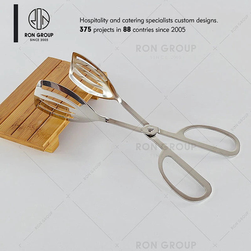 Kitchen Stainless Steel Thickened Tongs Long handle Food Clip