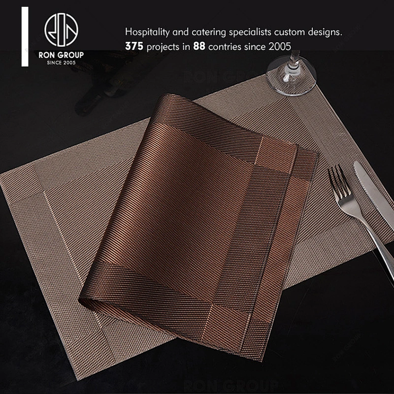 Standard heat resistant restaurant pvc dining table mat