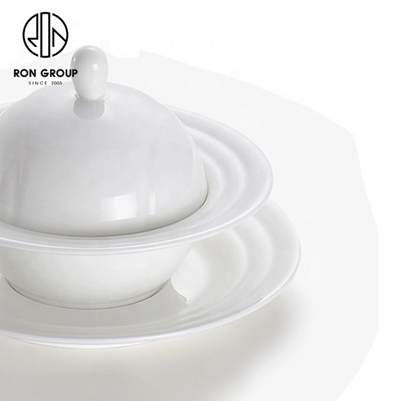 Guangdong Factory China Wholesale Ceramic Soup Bowl With Lid
