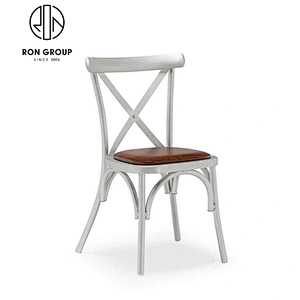 Cross Back metal wedding Chair