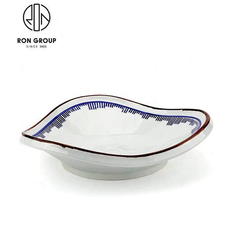 Wholesale Oval 12 Inch Ceramic Restaurants Dinner Plate