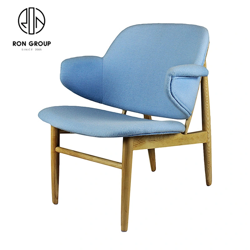 European Style White Ash Wooden Leisure Soft Comfortable Dining Chair