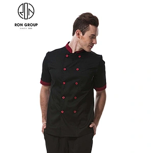Hot Sale Restaurant Black Long Sleeve Chef Uniform