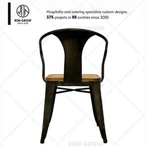 Wholesale Hot-Sale Portable Fashional Black Restaurant Chair