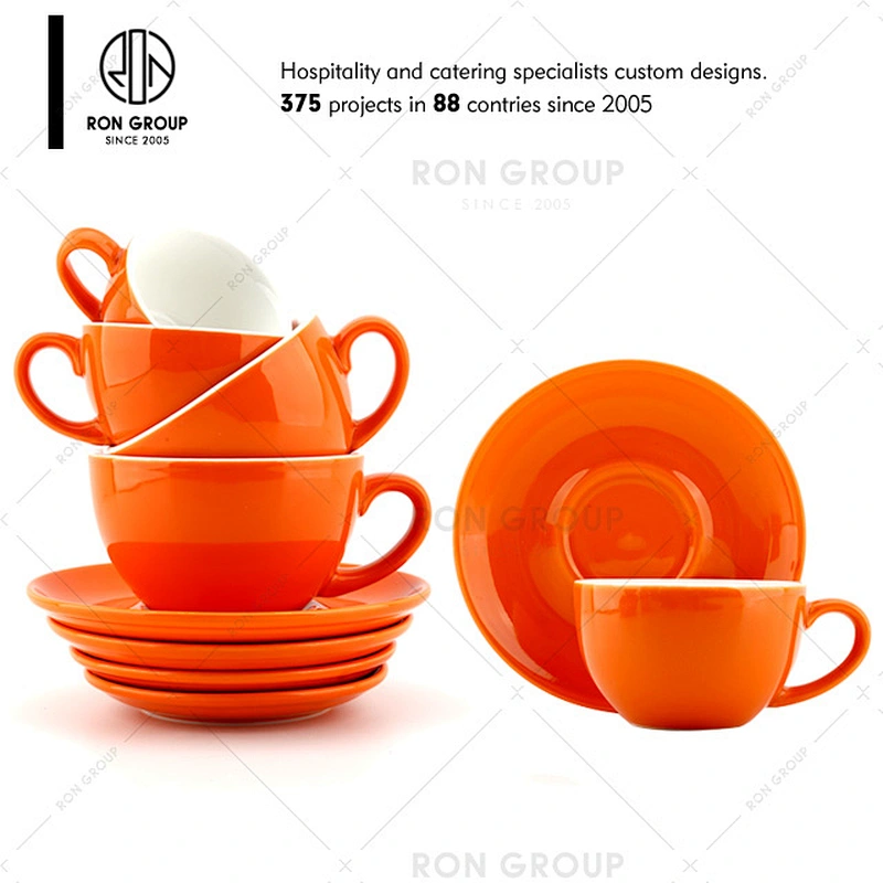 Wholesale Black Ceramic Espresso Cups With Saucer