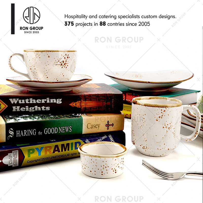 High Quality Ceramic Dinner Plates Set For Restaurant Hotel