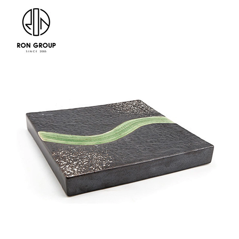Stylish High End Classic Marbling S-Shaped Strip Plate