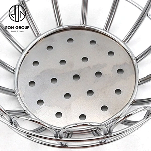 High Quality Metal Iron Wire Restaurant Accessories Electroplate Pumpkin Basket