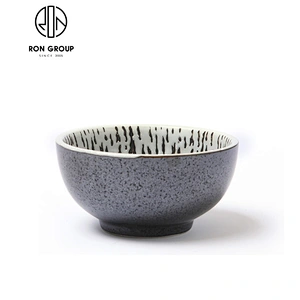 China wholesale Japanese style irregular ceramic  bowl with 4.25'' lotus-shaped