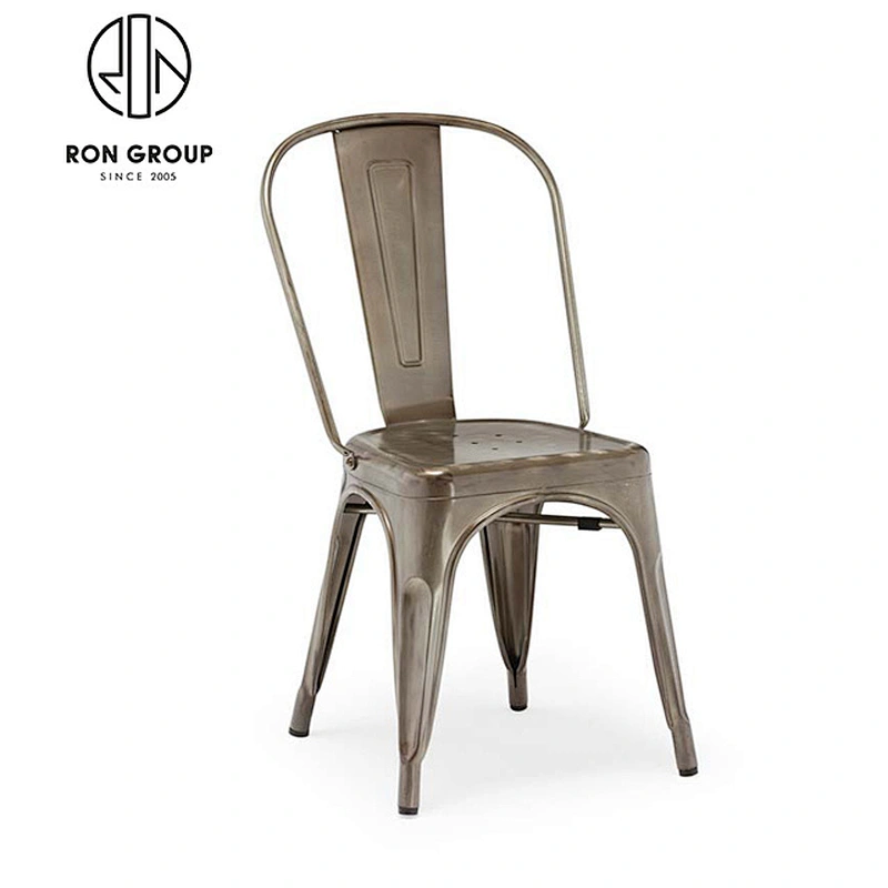 Popular iron steel chair for restaurant