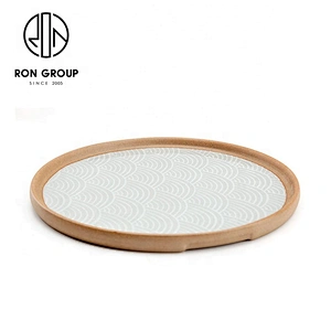 Personalized Customized Large Capacity 8/10 Inch Flat Round Plate