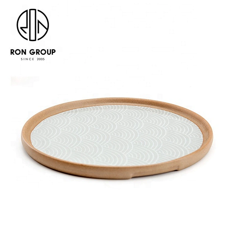Personalized Customized Large Capacity 8/10 Inch Flat Round Plate