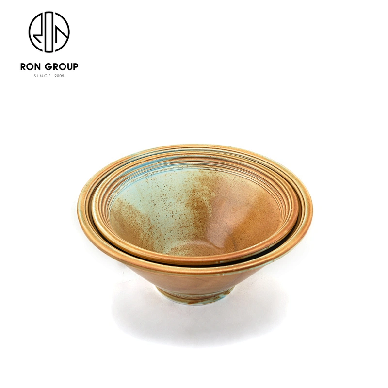 Good Quality High Capacity 7 Inch Round Salad Bowl Ramen Noodle Bowl