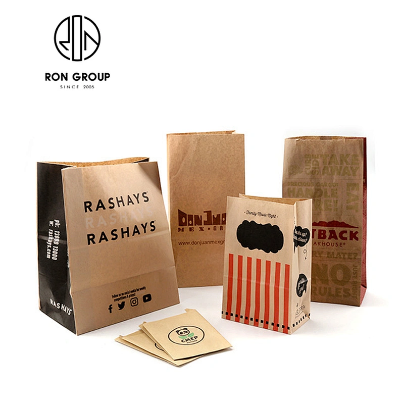 Wholesale Craft Brown Twist Handle Paper Bags With Custom Logo
