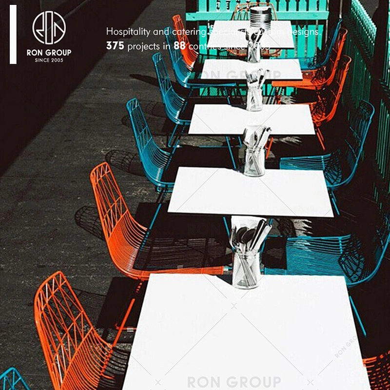 Elegant Modern Garden Furniture Wrought Iron Chair