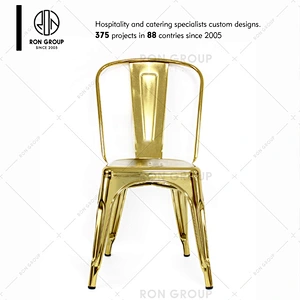 Best Price Wholesale Modern Industrial Style Stackable Vintage Dining Cafe Restaurant Metal chair