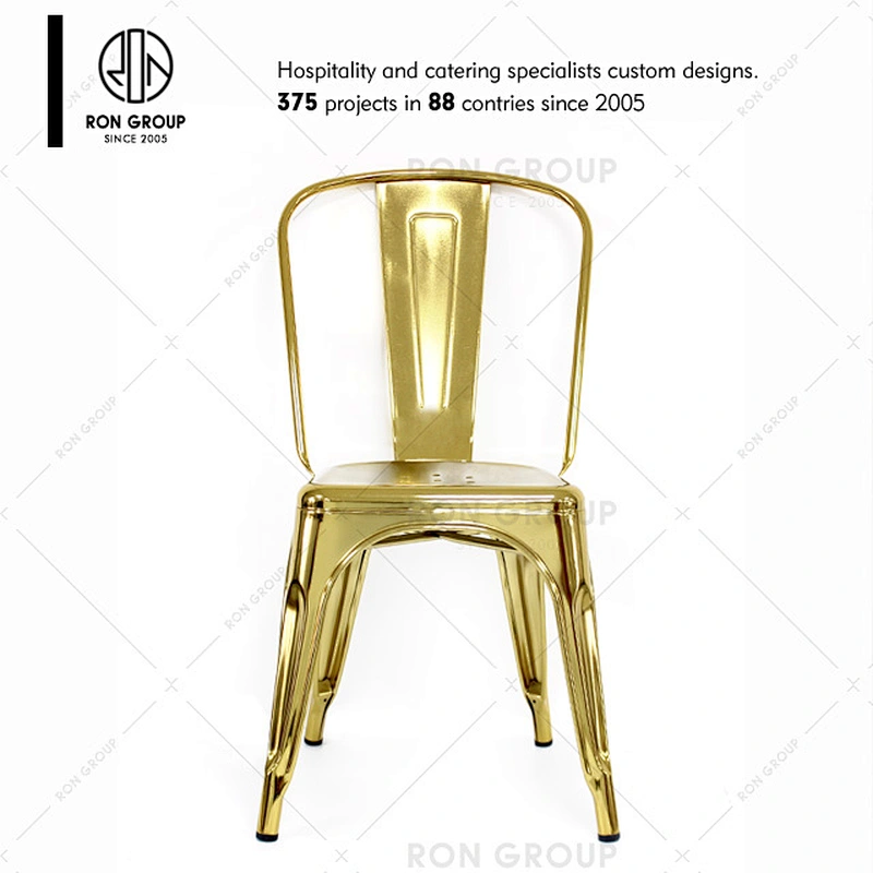 Best Price Wholesale Modern Industrial Style Stackable Vintage Dining Cafe Restaurant Metal chair