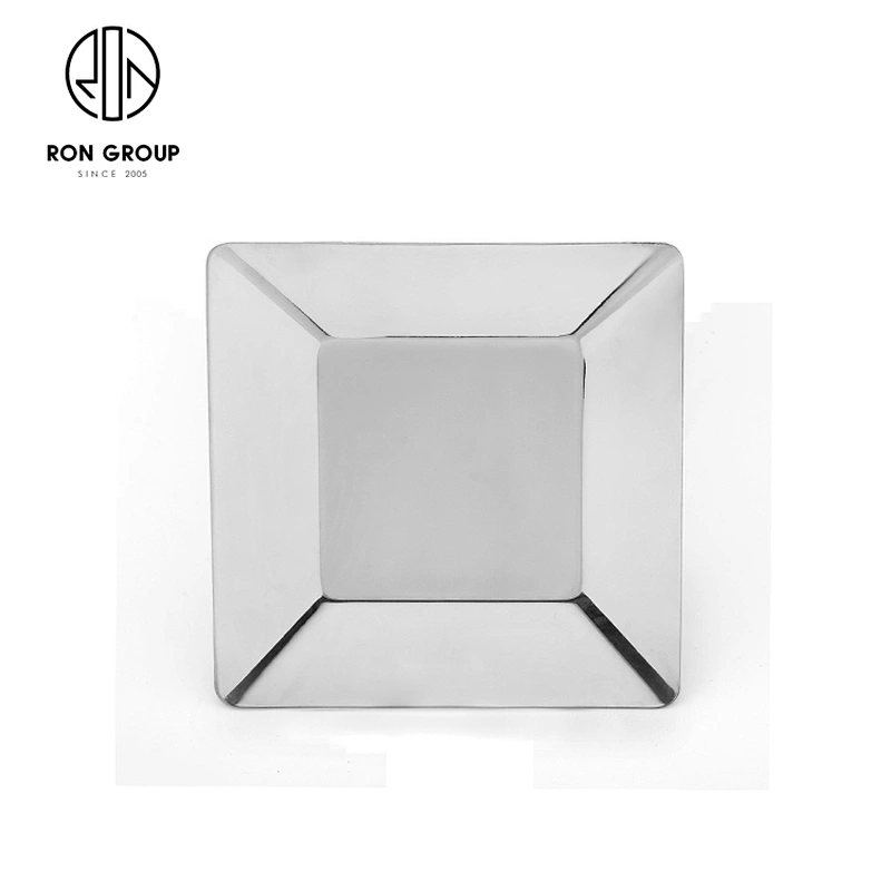 Food Trays Stainless Steel Square Dinner Plate For Hotel Restaurant