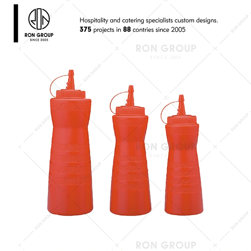 Food grade restaurant 12oz plastic sauce squeeze bottle