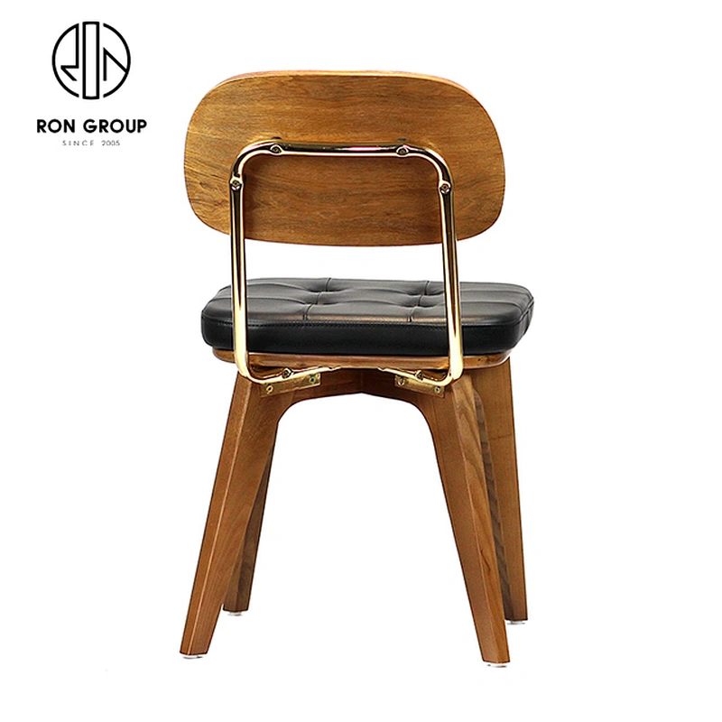 Comfortable Ash Solid Wood Lounge Restaurant Chairs Dining