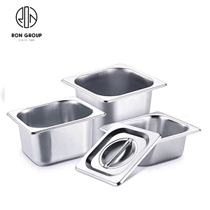 Restaurant  kitchenware supplier Stainless Steel Gastronorm Food Container Gn Pan with lids