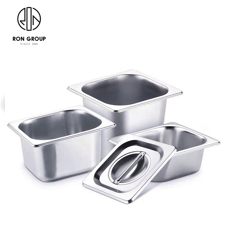Restaurant  kitchenware supplier Stainless Steel Gastronorm Food Container Gn Pan with lids