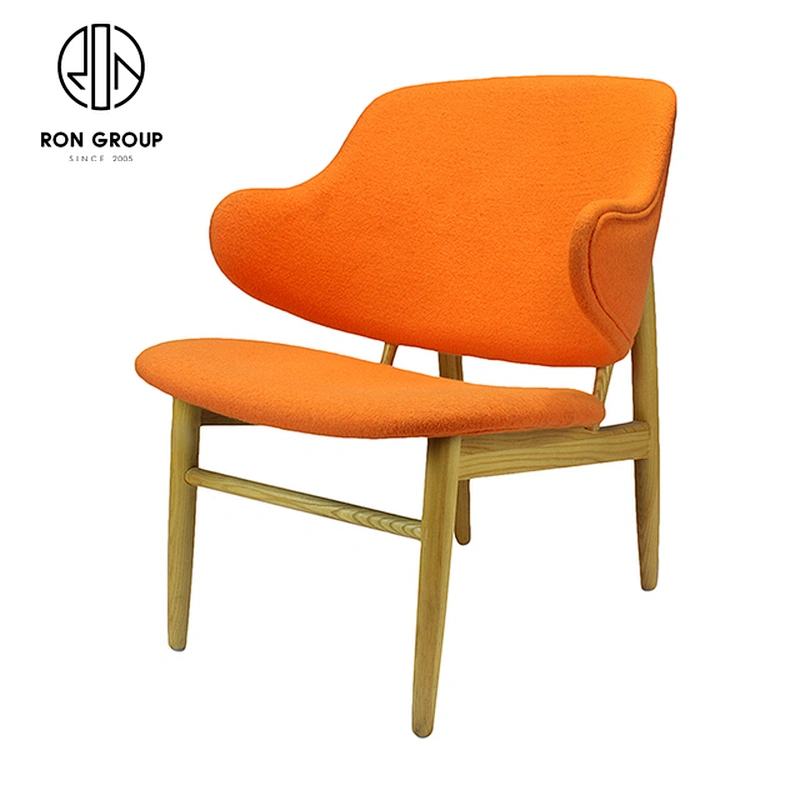 White Ash Wooden Soft Seat Dining Chairs High Back For Restaurants