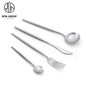 Wholesale Silver Color Stainless Steel Flatware Set Cutlery For Restaurants