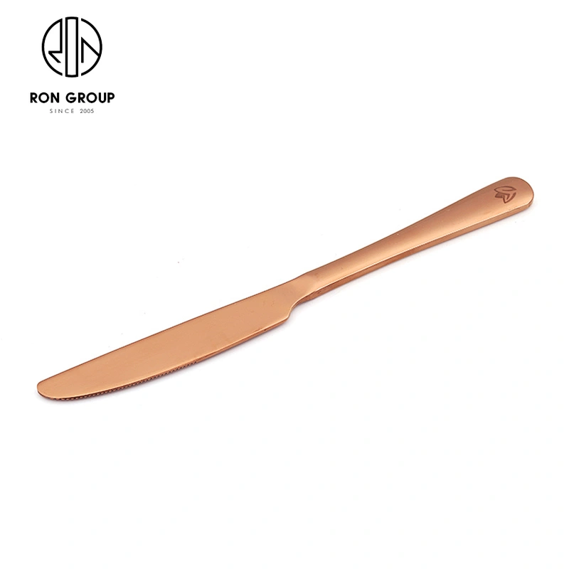 Wholesale Customized Logo Rose Gold Cutlery Set For Restaurant Hotel