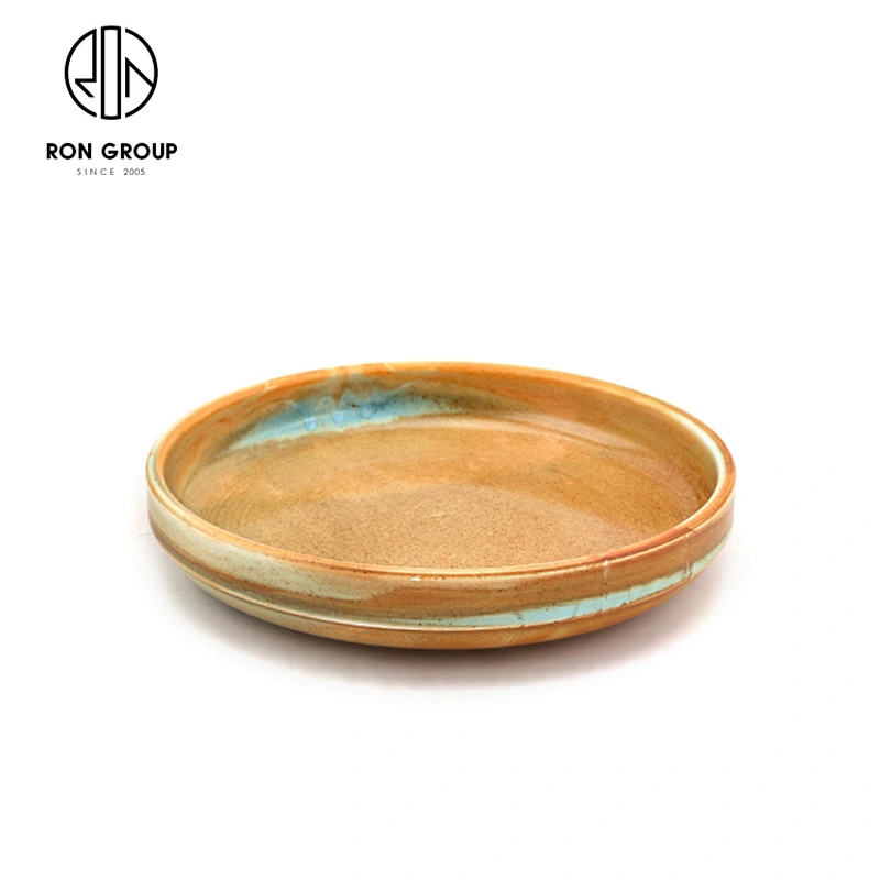 Hot Sale Hotel Dinnerware Ceramic Straight Edge Round Soup Plate
