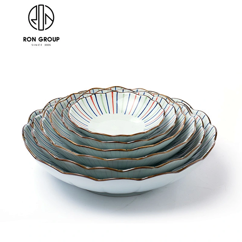 Wholesale Restaurant 9 Inch Ceramic Soup Bowl Noodle Bowl