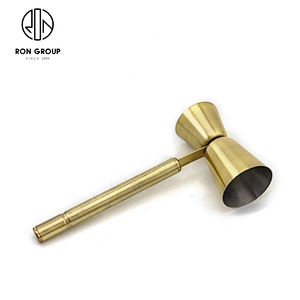Gold High Quality Stainless Steel Double Side measuring Jigger