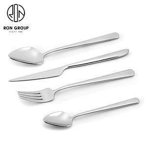 Wholesale Good Quality Restaurant Tableware Cutlery Set Silver Flatware