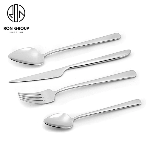 Wholesale Good Quality Restaurant Tableware Cutlery Set Silver Flatware