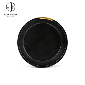 New Design Wholesale Dinnerware Custom Black Cheap Round Soup Plate