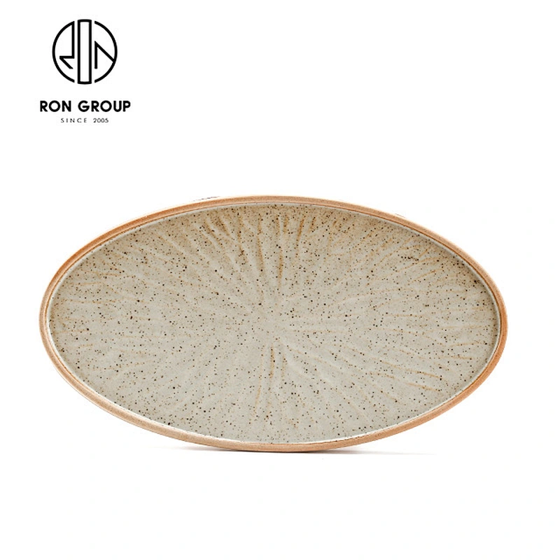 oval shape dinner plates ceramic dishware
