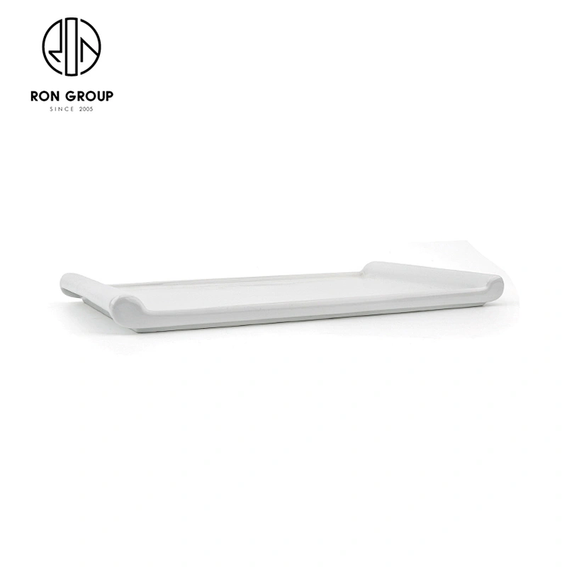 Hotel Modern Tableware Porcelain White Food Dessert Book Shape Plate