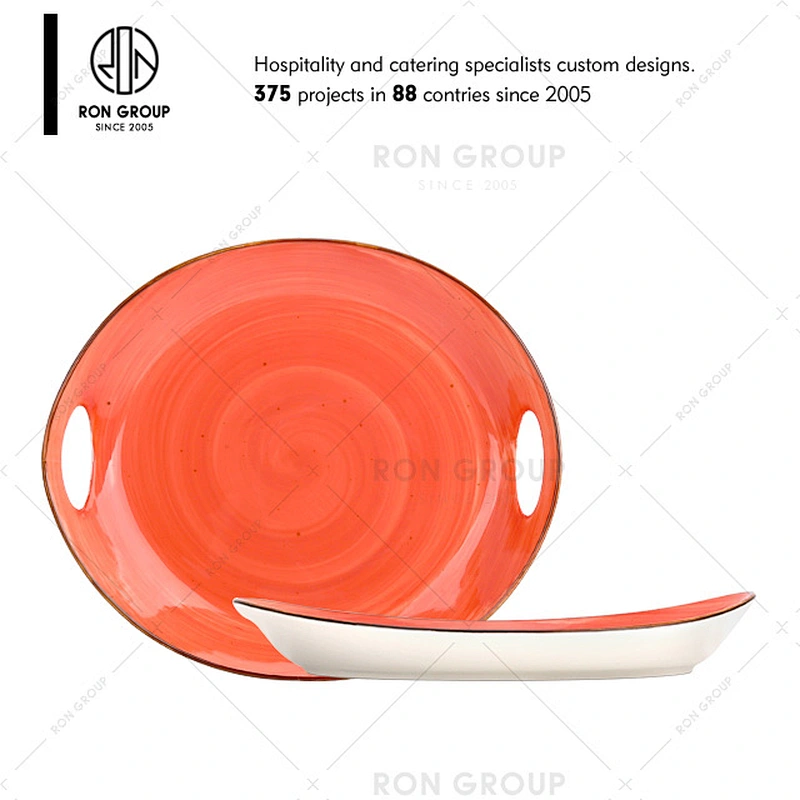Wholesale Restaurant Porcelain Colored Dinner Plate