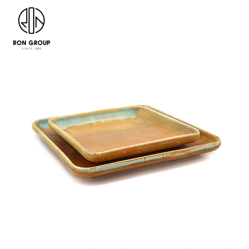 Antiquity Blue Creativity Dinnerware Ceramics Square Dinner Plate