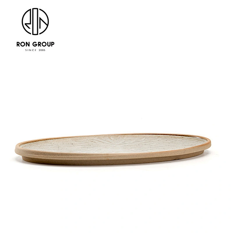 oval shape dinner plates ceramic dishware
