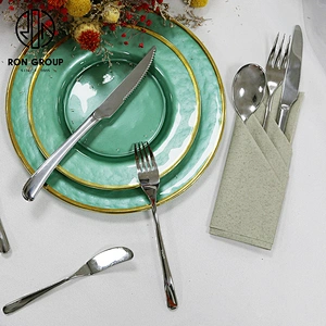 Wholesale High Quality Stainless Steel Silver Color Restaurant Cutlery Set